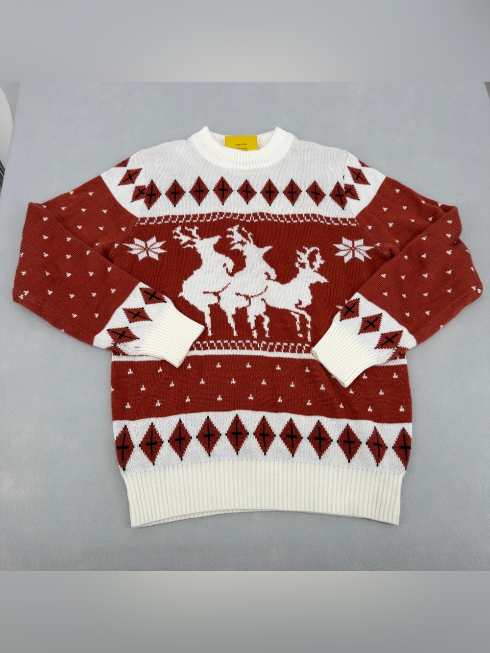 Tipsy Elves Naughty Reindeer Christmas Sweater Medium Mens